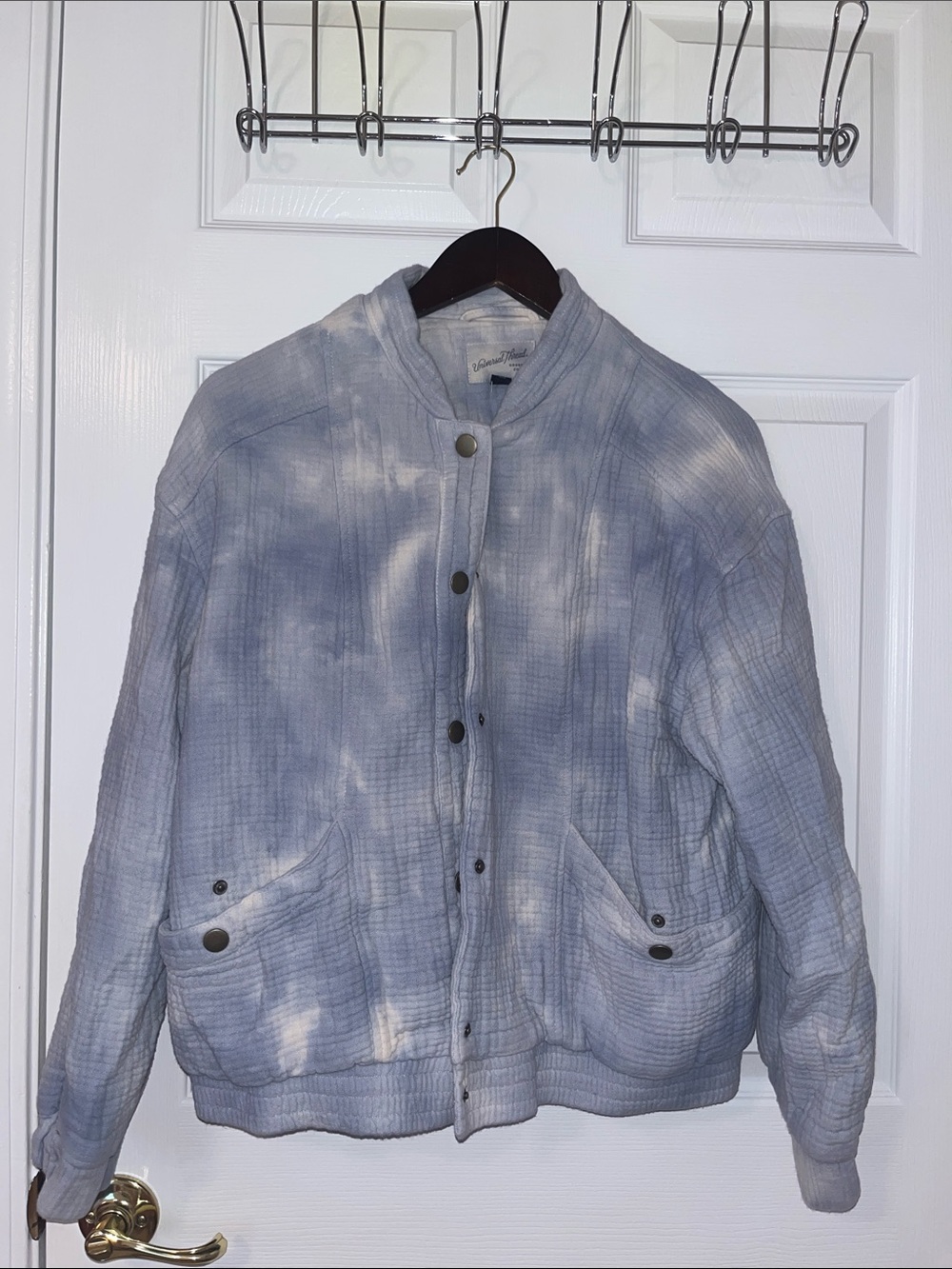 Tie dye blue/white jacket